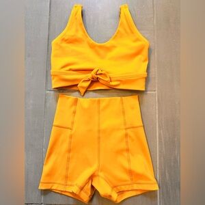 Jo + Jax Sweet Top and Shorts Set in Tangerine
